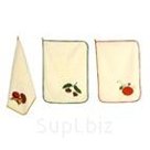 Полотенце 50*70см. Белый. Рисунок ягоды, грибы. В ассортименте. Италия.