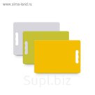 Доска разделочная ZELLER, пластик 28х20х3 см, микс