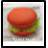 Булочка для гамбургера (красная), 45шт*55гр