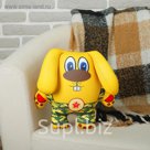 Мягкая игрушка-антистресс "Заяц в камуфляже", жёлтый