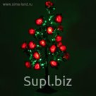 Светодиодный куст улич. 0,95 м, "Розы большие", 54 LED, 220V, фиксинг КРАСНЫЙ