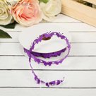 Лента декоративная "Бабочки", цвет фиолетовый