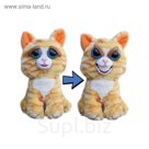 Мягкая игрушка Feisty Pets «Кошка», цвет рыжий, 22 см