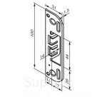 Запорная планка для внутренних дверей 40 мм без фальца