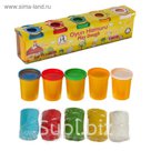 Тесто для лепки, 5 цветов по 120 гр