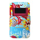 Чехол - книжка универсальный 'экокожа слайдер с резин. крепл - Цветы 1', размер 5.3-5.8"