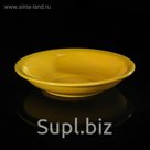 Тарелка глубокая 22 см h=3,1 см, цвет желтый
