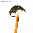 Мушка Gammarus Amphipod, 12, dark olive