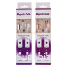 Кабель USB MG-03 (2A - 1 м.) резиновый магнитный 3 в 1