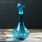 Штоф 530 мл "Изабелла", высота 21 см, цвет МИКС