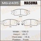 Колодки тормозные MASUMA MS2435