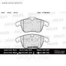 Тормозные колодки передние MILES E100323