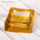 Подсвечник "Квадрат" цветной МИКС 6,5х3 см