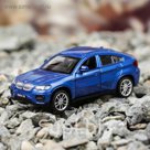 Машина металлическая BMW X6, масштаб 1:43, открываются двери, инерция