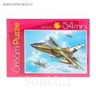 Мини-пазл "Самолеты", 54 элемента, МИКС