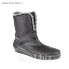 Полусапожки женские пвх утепленные арт. BHW30007-01 (чёрный) (р. 40)