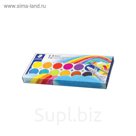 Акварель 12цв Staedtler, с кистью, пласт. пенал в картон. уп. 888 NC12