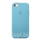 Голубой кожаный чехол Apple iPhone 5S Case MF044ZM/A 