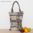 Сумка хозяюшке "Этель" Пэчворк, гобеленовая 33×43х6 см