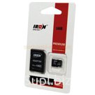 Карта памяти IRON Selection Micro SDHC 16 Gb Class 6 с адаптером SD
