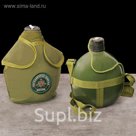 Фляжка армейская в чехле "Пограничные войска", 1 л