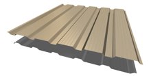 Профнастил НС-21 Бежевый RAL 1014 ш 1.17 (1,10) толщ.0,45
