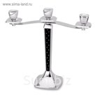 Канделябр трёхрожковый со стразами "Бриллиант" 32*11*31см.