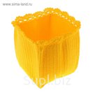 Корзина "Кружево" желтая