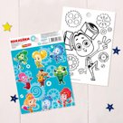 Наклейки с раскраской ФИКСИКИ Фикси наклейки 11 х 16 см