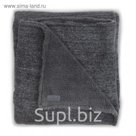 Плед вязаный Natural knit с мехом, размер 75х100 см, цвет антрацит