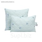 Подушка Сортекс Эвкалипт 70х70 см, файбер шарики, тик, хл 50%, п/э 50%