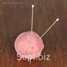 Спицы для вязания прямые, наконечник, d=3мм, 30см, 2шт