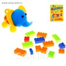 Конструктор-каталка "Слоник", 45 деталей