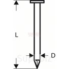 BS-GKG 2.8x75мм Гвоздь BOSCH с круглой головкой SN21RK 75, артикул 3165140563581BS