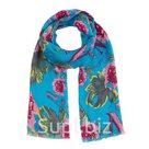 Палантин текстильный PP1506_R16 2 цвет голубой размер 70х180