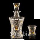 Подарочный набор из хрусталя (Молекула) под виски  1штоф 700мл.+ 6 стаканов 200мл.; Артикул: 1537; Производитель стекла/хрусталя/фарфора:  Crystal Bohemia (Чех…