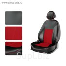 Авточехлы CHEVROLET Lanos, черно-красный