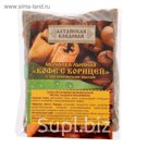 Мочалка льняная "Кофе с корицей" с органическим мылом