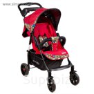 Коляска EVERFLO прогулочная E-230 Luxe (регулир.наклон до пол.лежа,накидка) Red (Красный)
