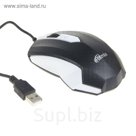 Компьютерная мышь RITMIX ROM-202, проводная, USB, 1000 dpi, белая