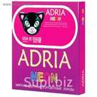 Цветные контактные линзы Adria Neon - Lemon, -4.0/8,6, в наборе 2шт