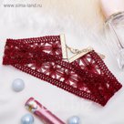 Чокер "Ажур", цвет бордовый в золоте