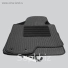 Коврики в салон для Jeep Grand Cherokee III (WК) 2005-2010, 4 шт., текстиль "Robust-Lux", серый 25