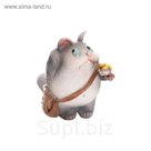 Фигурка декоративная "Кот-почтальон", 7х13х10 см