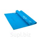Коврик для йоги FM-102, PVC, 173x61x0,4 см, с рисунком, синий STARFIT