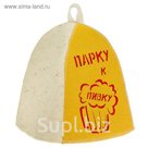 Шапка банная "Парку к пивку" с аппликацией