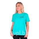 Футболка женская цвет ментоловый размер 46