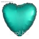 Шар фольгированный 18" "Сердце" сатин Jade