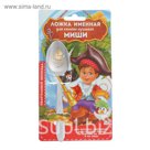 Ложка детская на открытке "Миша"