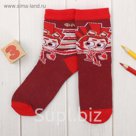 Носки детские ФИКСИКИ "Фаер" крас. р-р 14-16см, 2-3 года, 80% хл, 17% п/э, 3% эл